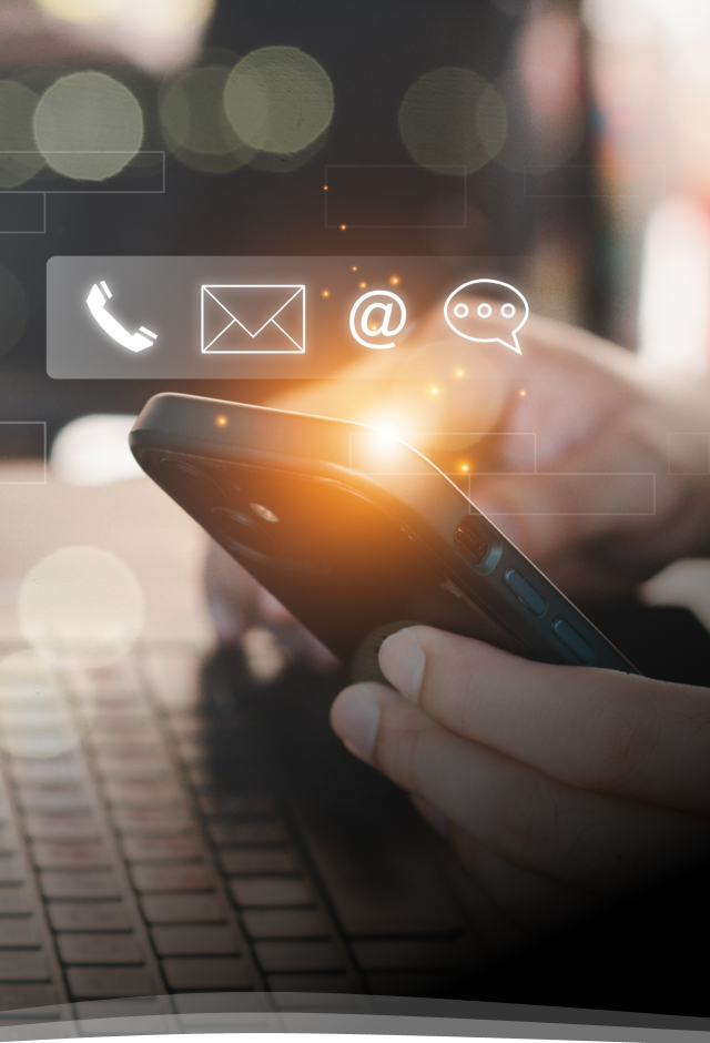 Contact mobile background